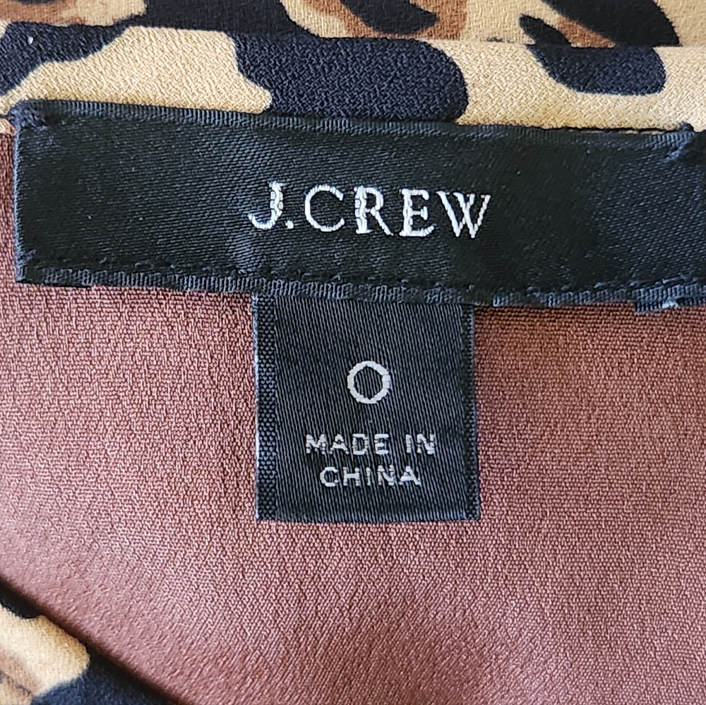 J CREW Carly Leopard Print Pleated Midi Dress - Size S - Picture 15 of 16